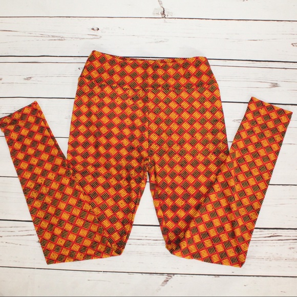 LuLaRoe Pants - LuLaRoe OS Geometric Pattern Leggings NWOT